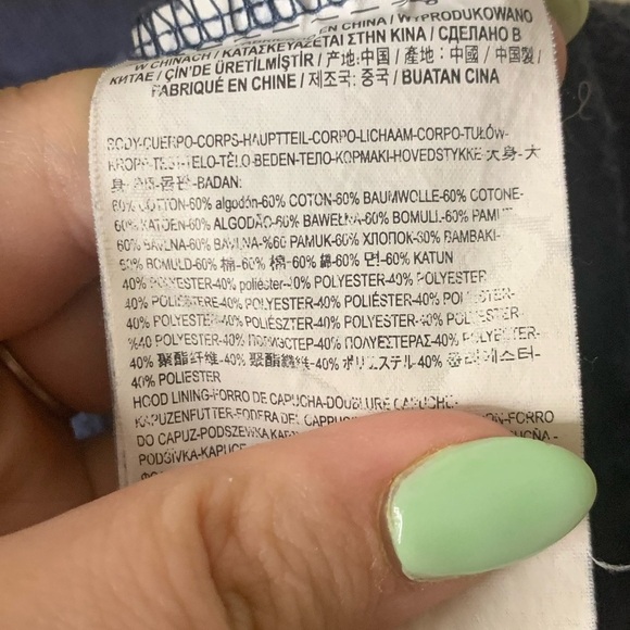 Vans  Vintage Style Colour Block Hoodie with Hood Script, Size M - Picture 7 of 9